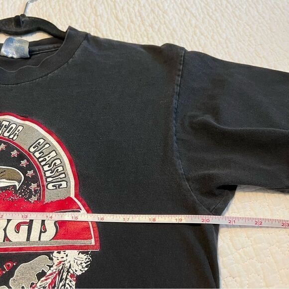 ✨ Vintage Hanes Black Sturgis 1999 Motorcycle Rally Shirt Large - Picture 8 of 9